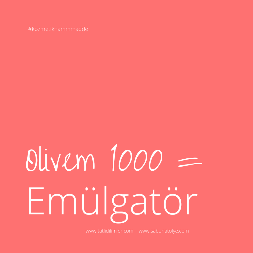 Olivem 1000 | organik emülgatör